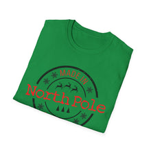 Load image into Gallery viewer, Holiday - Made in The North Pole - soft-style t-shirt