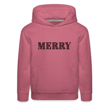 Load image into Gallery viewer, Holiday - Merry - Kids‘ Premium Hoodie - mauve