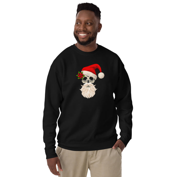 Holiday Santa Skull - Unisex Premium Sweatshirt