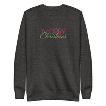 Load image into Gallery viewer, Holiday - Merry Christmas - Unisex Premium Sweatshirt - Embroidery