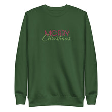 Load image into Gallery viewer, Holiday - Merry Christmas - Unisex Premium Sweatshirt - Embroidery