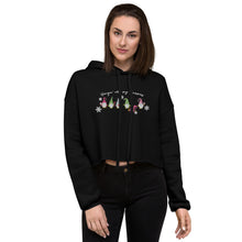 Load image into Gallery viewer, Holiday - Hangin&#39; with my Gnomies - Crop Hoodie - Embroidery