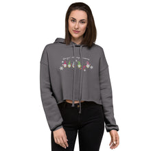 Load image into Gallery viewer, Holiday - Hangin&#39; with my Gnomies - Crop Hoodie - Embroidery