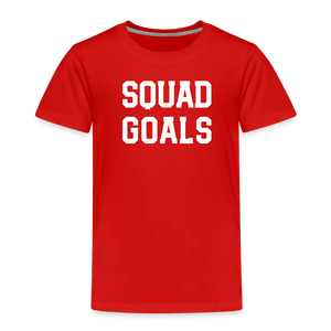 SQUAD GOALS Premium T-Shirt - red
