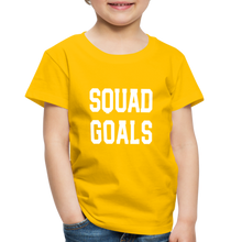 Load image into Gallery viewer, SQUAD GOALS Premium T-Shirt - sun yellow