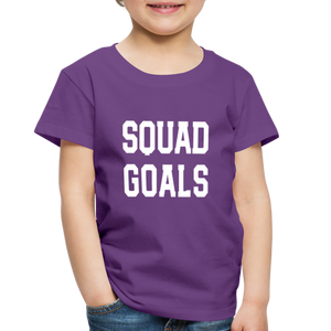 SQUAD GOALS Premium T-Shirt - purple