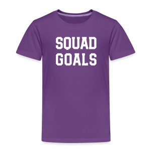 SQUAD GOALS Premium T-Shirt - purple