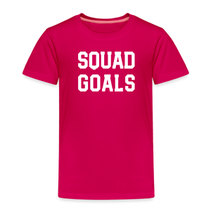 SQUAD GOALS Premium T-Shirt - dark pink