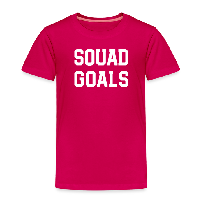 SQUAD GOALS Premium T-Shirt - dark pink
