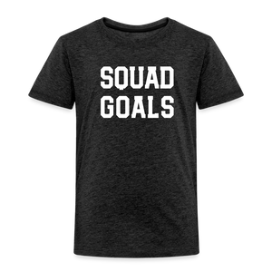 SQUAD GOALS Premium T-Shirt - charcoal grey