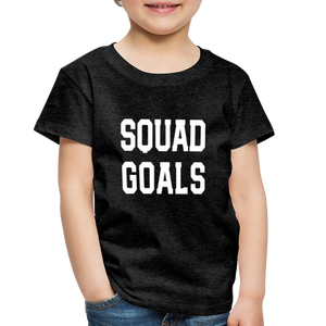 SQUAD GOALS Premium T-Shirt - charcoal grey