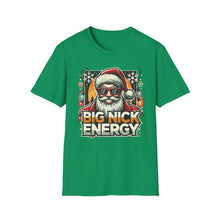 Load image into Gallery viewer, HOLIDAY - Santa Face Unisex T-Shirt &#39;Big Nick Energy&#39;