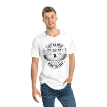 Load image into Gallery viewer, Tribute T - Men&#39;s Jersey Curved Hem Tee - Sunshine Family
