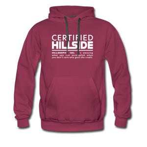 Hillosophy 146 - Men’s Premium Hoodie - burgundy