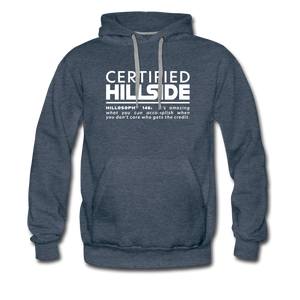 Hillosophy 146 - Men’s Premium Hoodie - heather denim