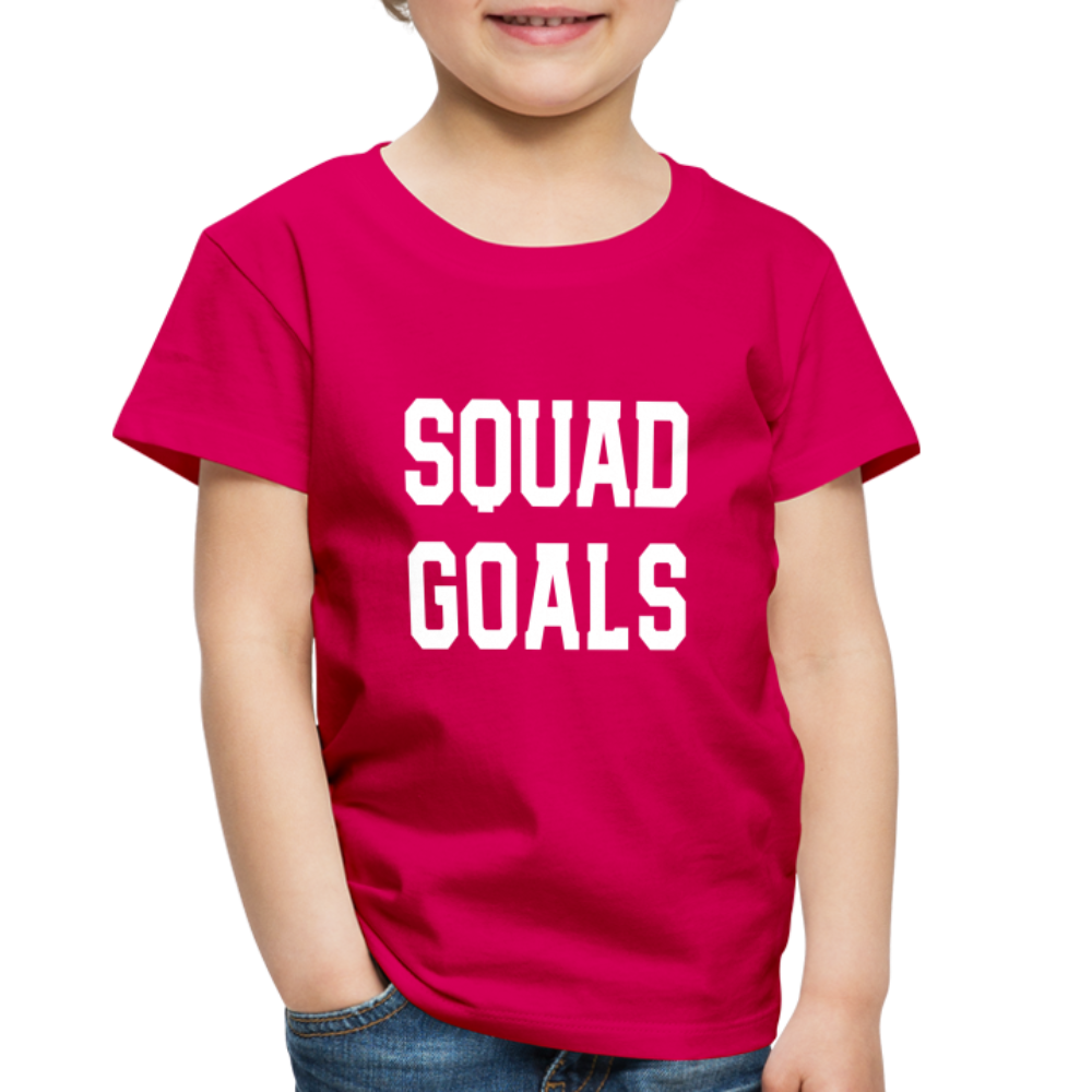 SQUAD GOALS Premium T-Shirt - dark pink