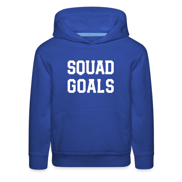 SQUAD GOALS Kids‘ Premium Hoodie - royal blue