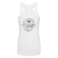 Load image into Gallery viewer, Tribute T - Women’s Performance Racerback Tank Top - Sunshine Family - white